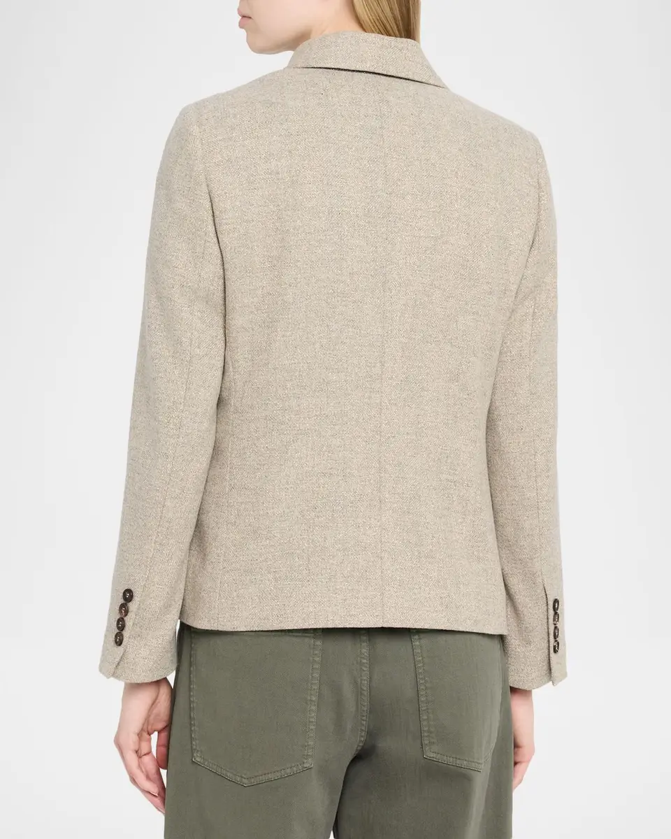 Brunello Cucinelli Sparkling Wool-Blend Double-Breasted Sport Coat | Thumbnail 3