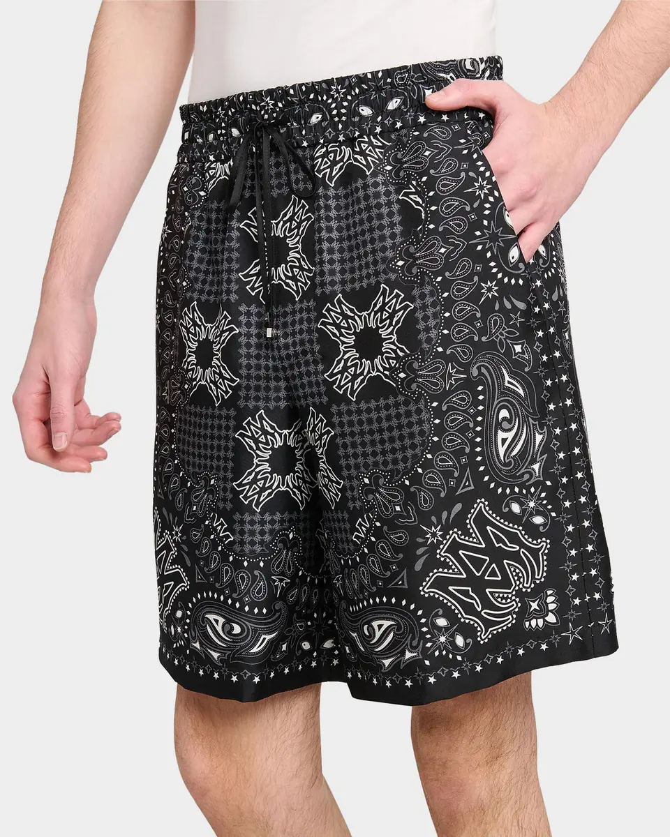 AMIRI Printed Silk MA Bandana Drawstring Shorts | Thumbnail 3 AMIRI Printed Silk MA Bandana Drawstring Shorts | Thumbnail 3