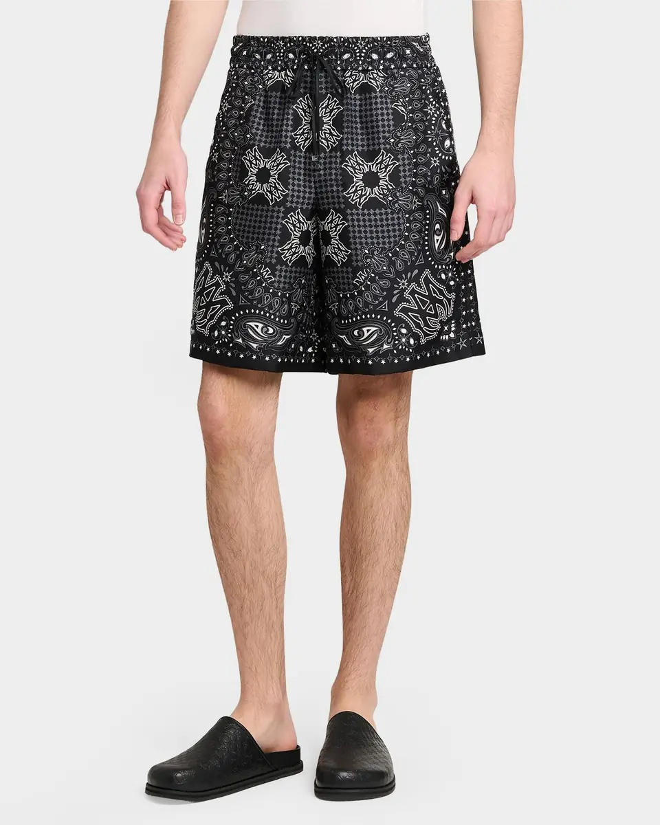 AMIRI Printed Silk MA Bandana Drawstring Shorts | Thumbnail 4 AMIRI Printed Silk MA Bandana Drawstring Shorts | Thumbnail 4