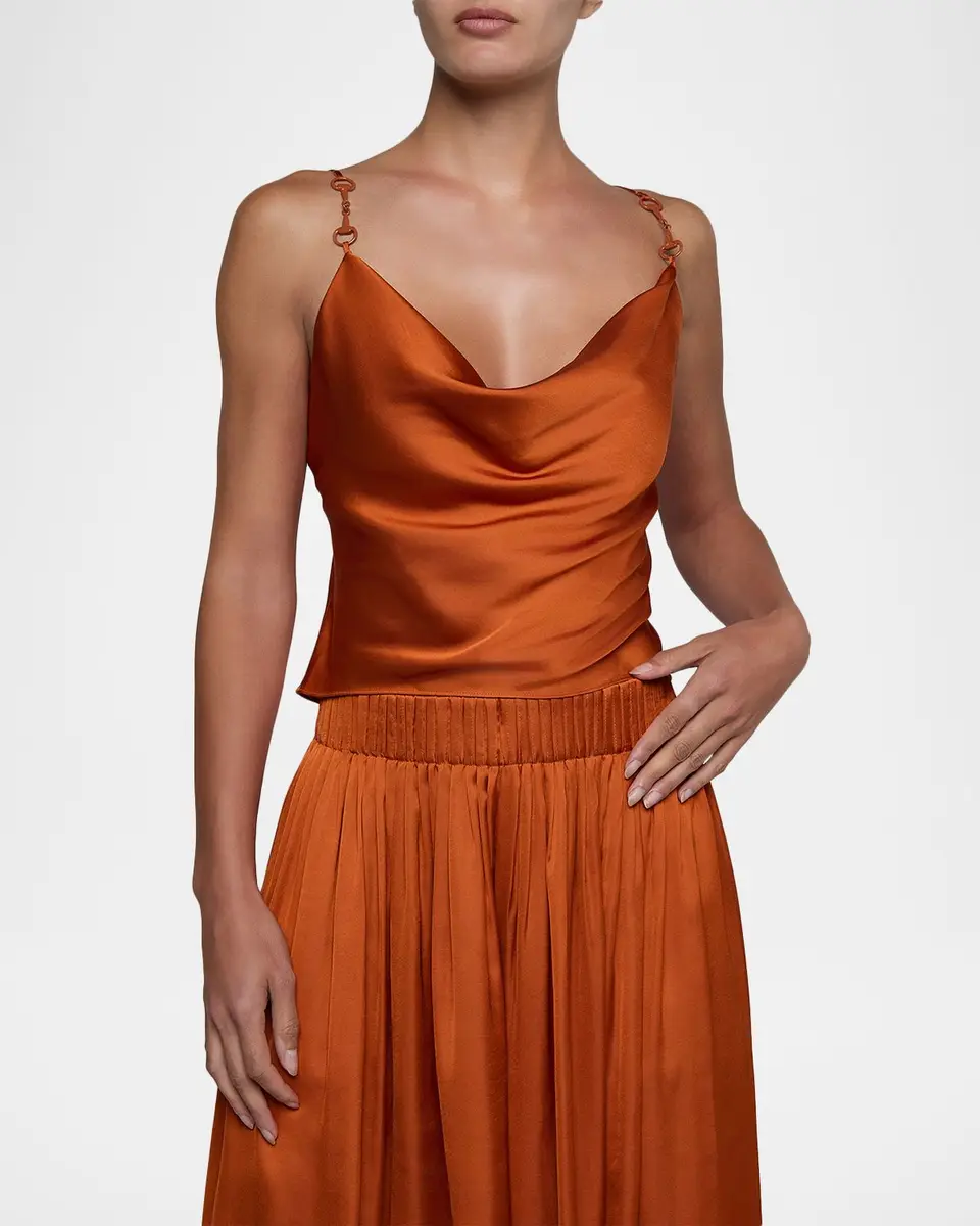 L'Agence Calista Horsebit-Strap Satin Camisole | Thumbnail 4 L'Agence Calista Horsebit-Strap Satin Camisole | Thumbnail 4