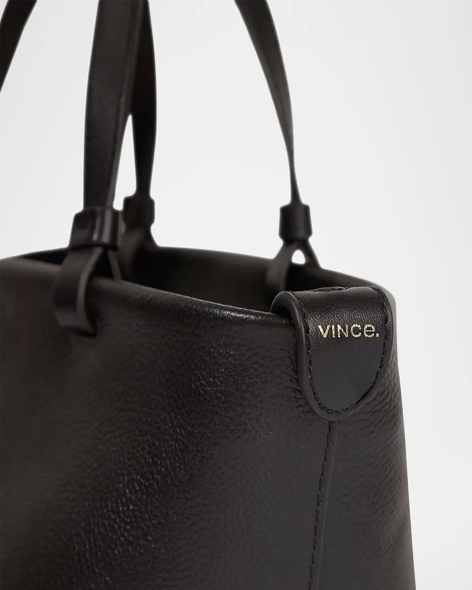 Vince Marin Mini Woven Leather Tote Bag | Thumbnail 4