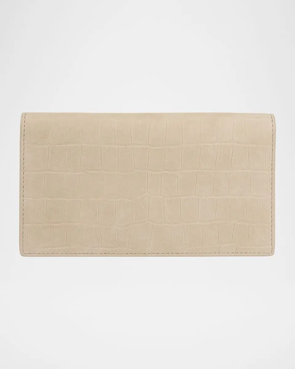 Vince Croc-Embossed Leather Continental Wallet | Thumbnail 3 Vince Croc-Embossed Leather Continental Wallet | Thumbnail 3