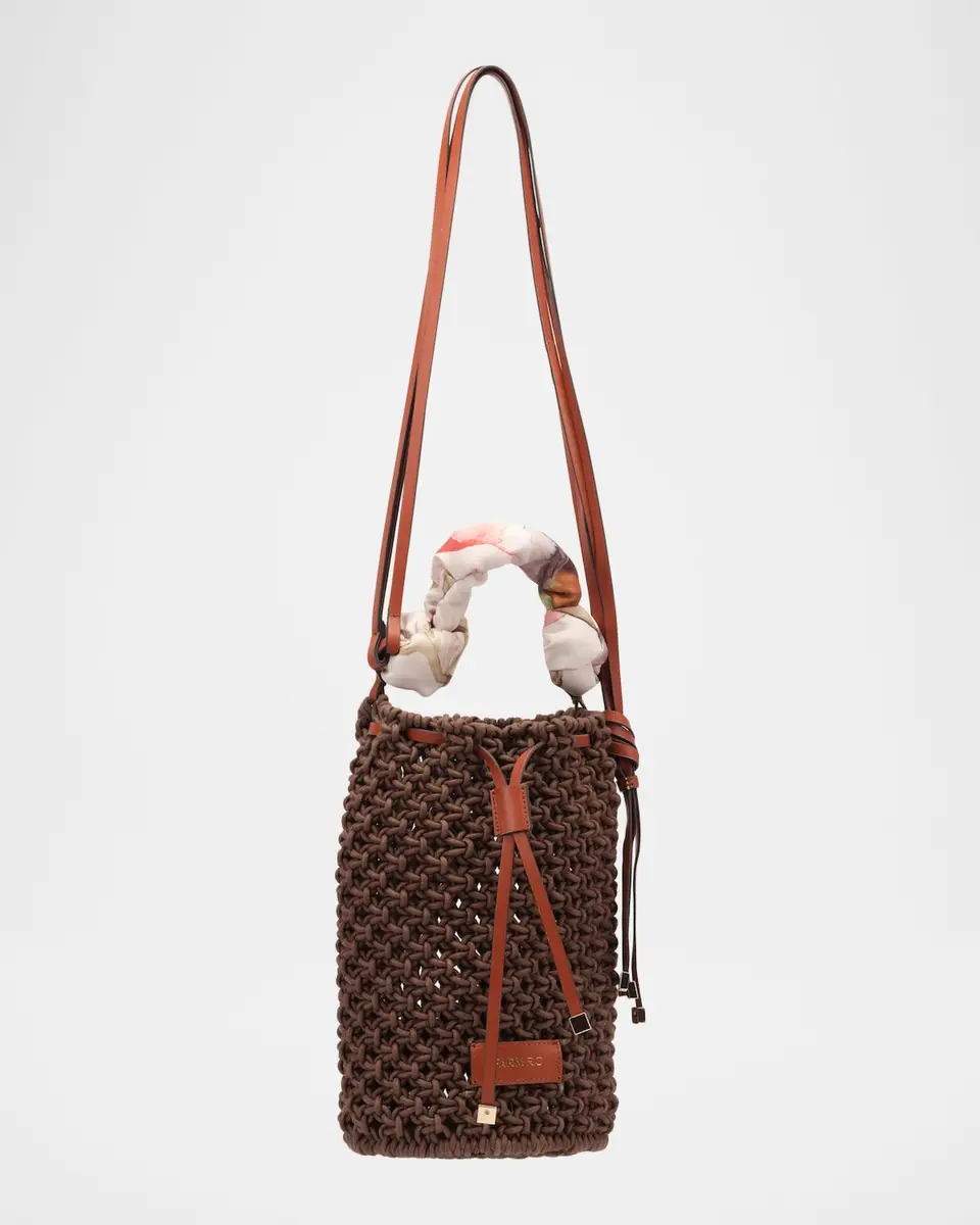 Farm Rio Cotton Macrame Shoulder Bag | Thumbnail 3 Farm Rio Cotton Macrame Shoulder Bag | Thumbnail 3