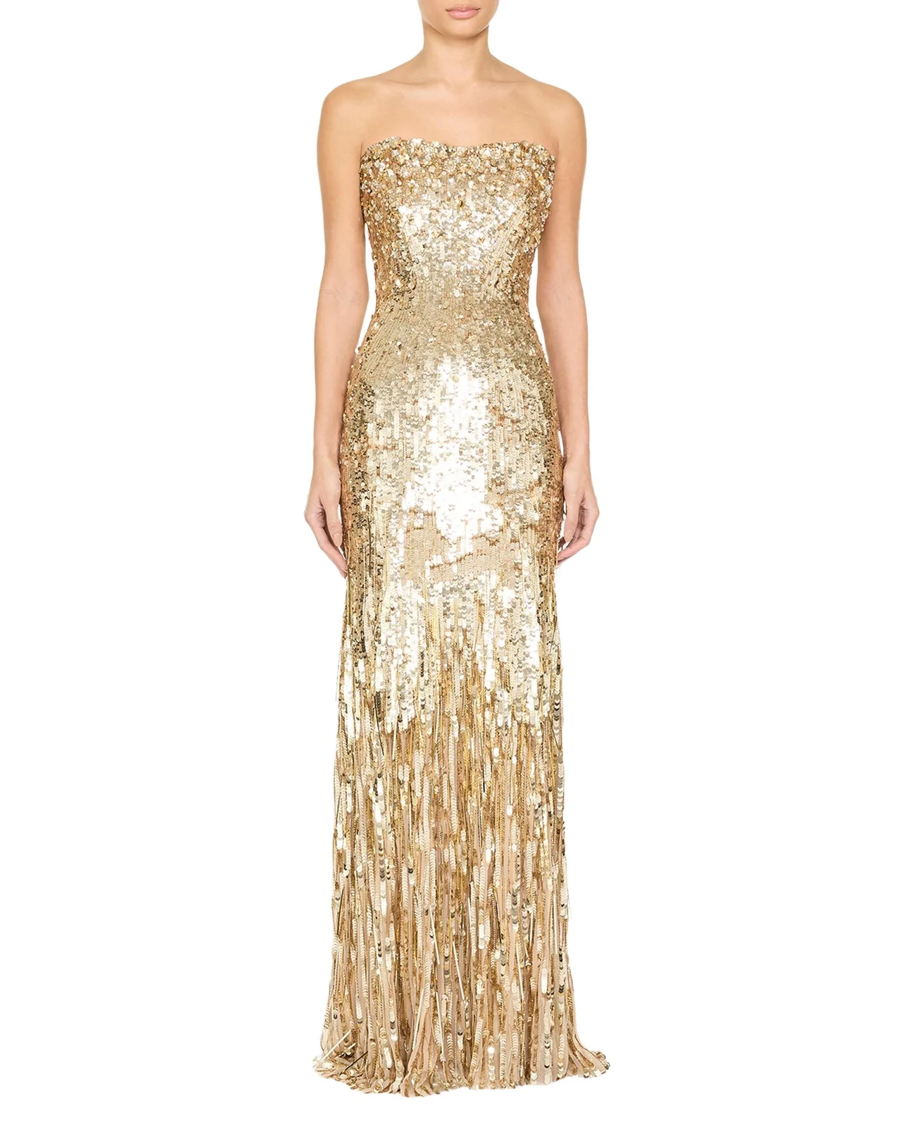 Kimi Strapless Textured Sequin Gown Kimi Strapless Textured Sequin Gown
