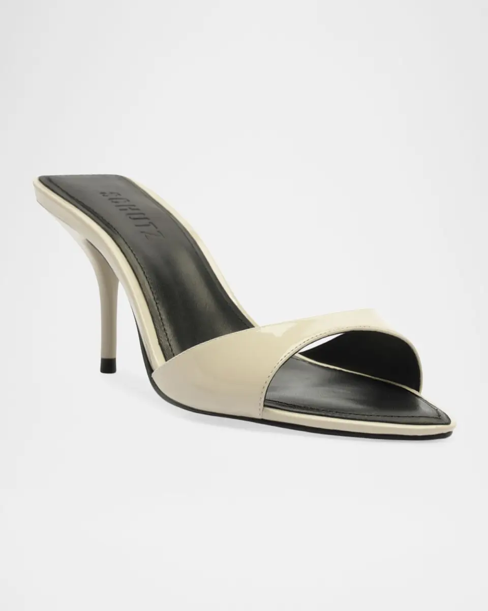 Schutz 75mm Elodie Leather Mules | Thumbnail 2 Schutz 75mm Elodie Leather Mules | Thumbnail 2