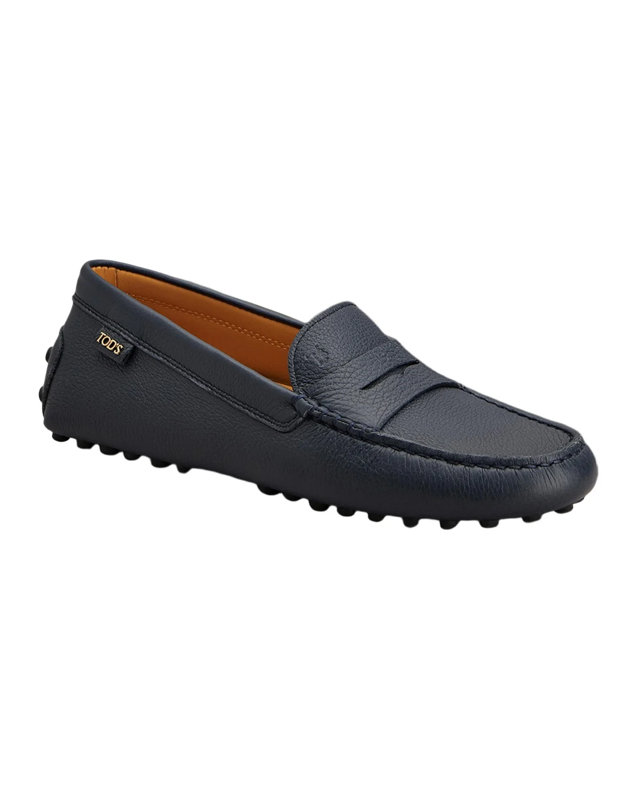 Gommino Grained Leather Penny Loafers