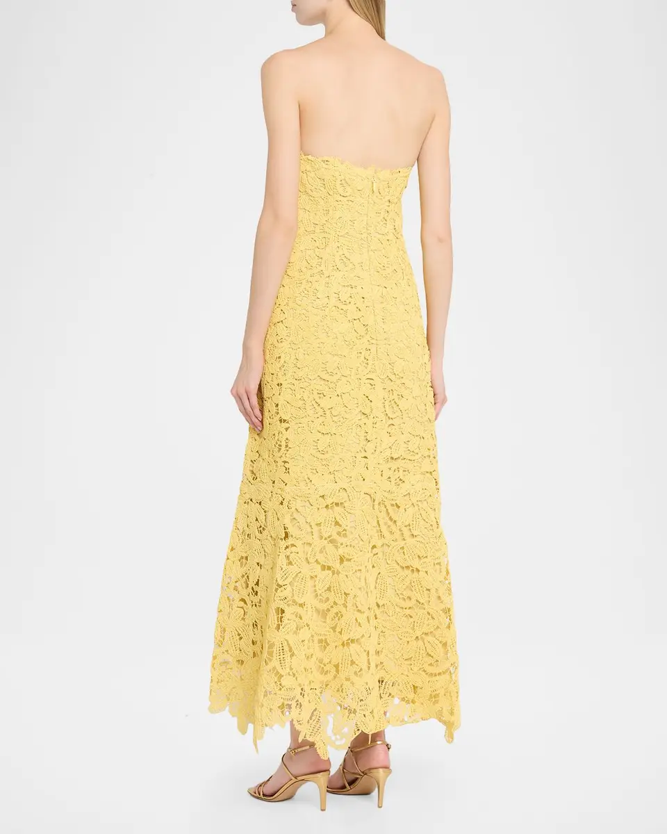 Simkhai Sera Floral Lace Bustier Maxi Dress | Thumbnail 3 Simkhai Sera Floral Lace Bustier Maxi Dress | Thumbnail 3