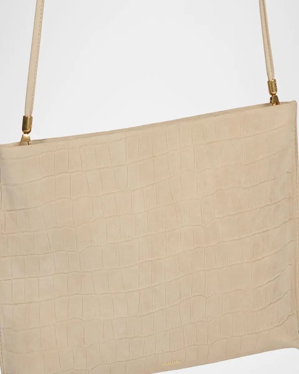 Vince Athene Croc-Embossed Leather Pouch | Thumbnail 4