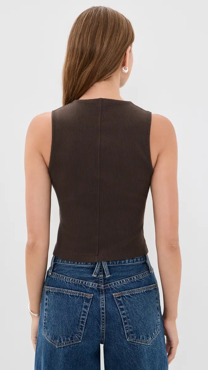 Madewell Ribbed V-Neck Vest | Thumbnail 3 Madewell Ribbed V-Neck Vest | Thumbnail 3