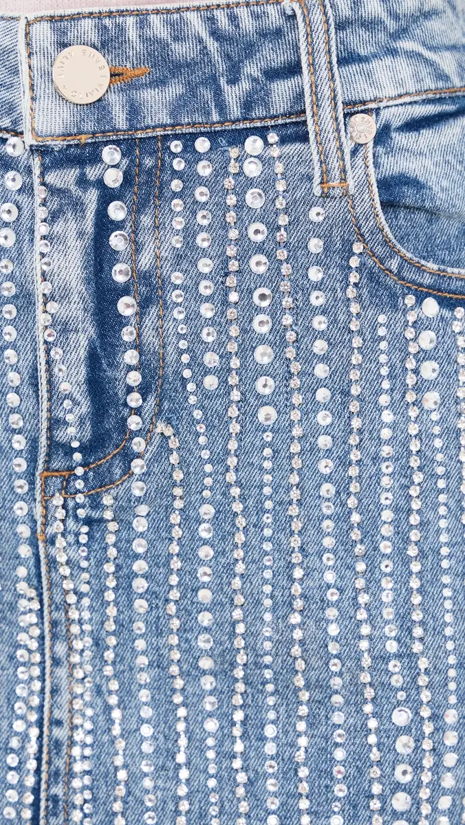 Alice + Olivia Kiera Embellished Denim Mini Skirt | Thumbnail 6 Alice + Olivia Kiera Embellished Denim Mini Skirt | Thumbnail 6