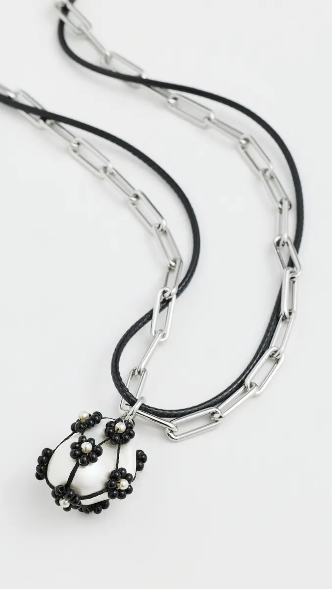 Tory Burch Double Strand Pearl Pendant Necklace | Thumbnail 2 Tory Burch Double Strand Pearl Pendant Necklace | Thumbnail 2