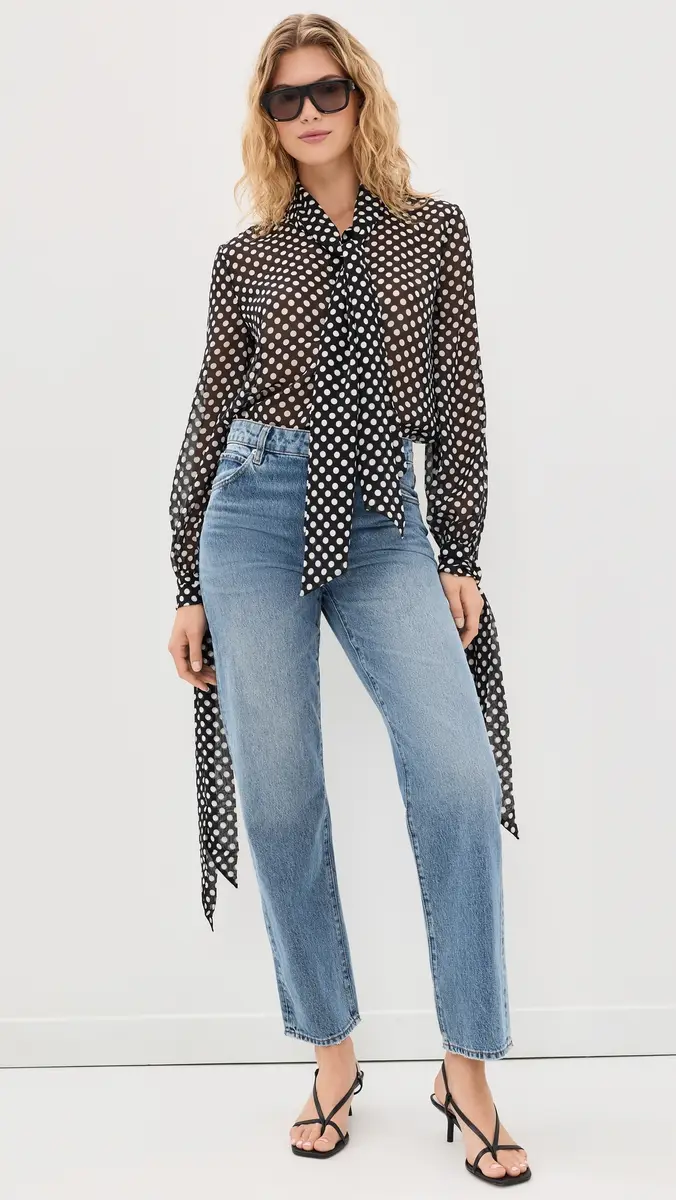 Frame The Polka Dot Nouvelle Blouse | Thumbnail 2 Frame The Polka Dot Nouvelle Blouse | Thumbnail 2