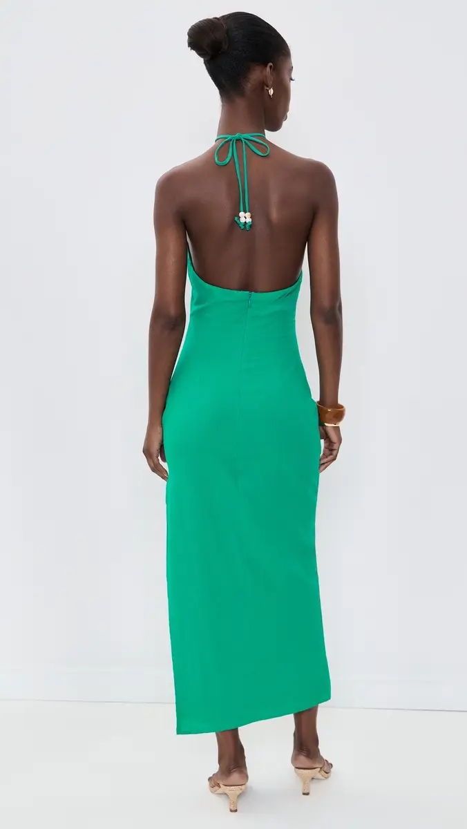 SEVEN WONDERS Brontie Halter Midi Dress | Thumbnail 3 SEVEN WONDERS Brontie Halter Midi Dress | Thumbnail 3