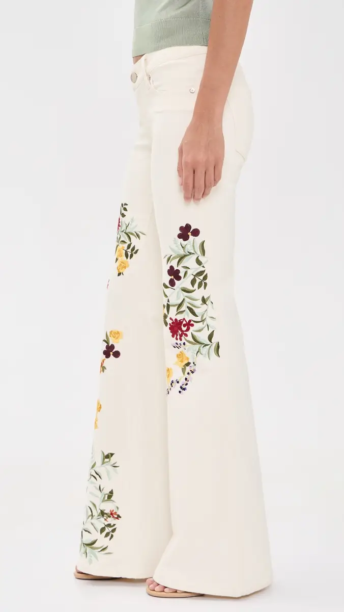 Alice + Olivia Emryn Embroidered Jeans | Thumbnail 4