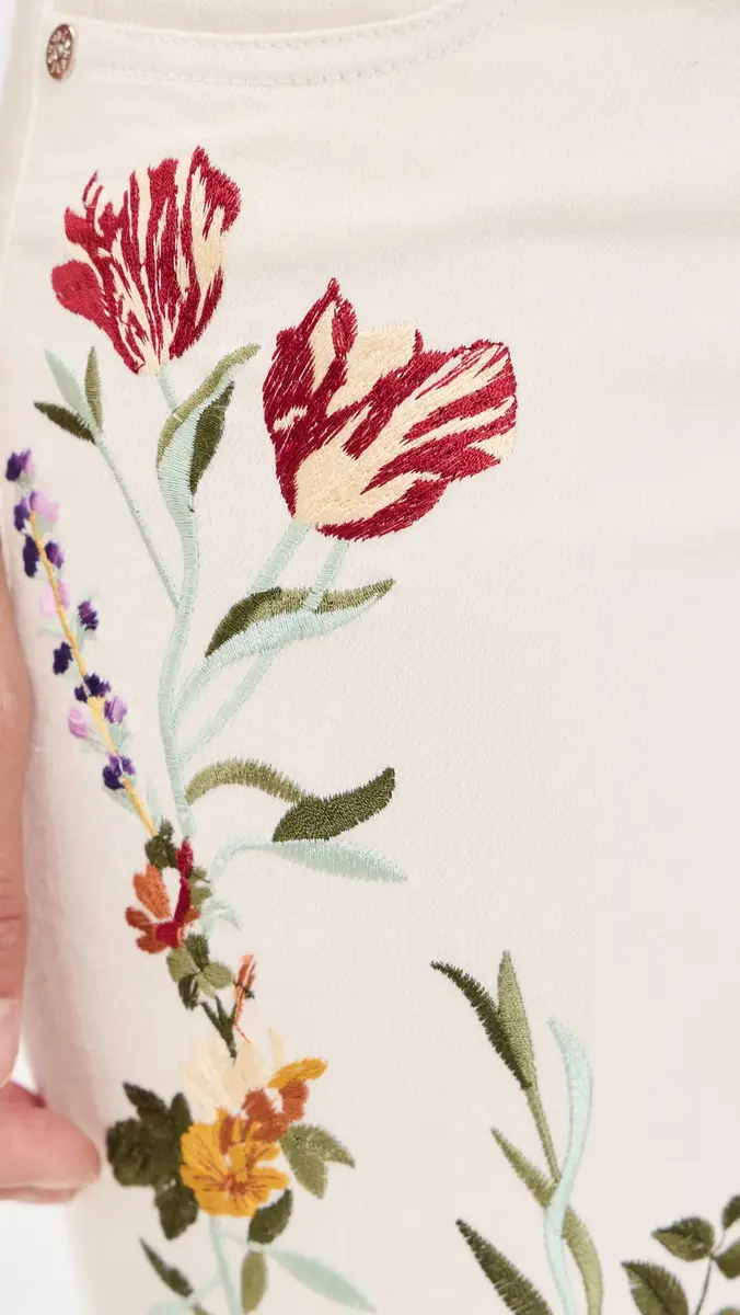 Alice + Olivia Emryn Embroidered Jeans | Thumbnail 6