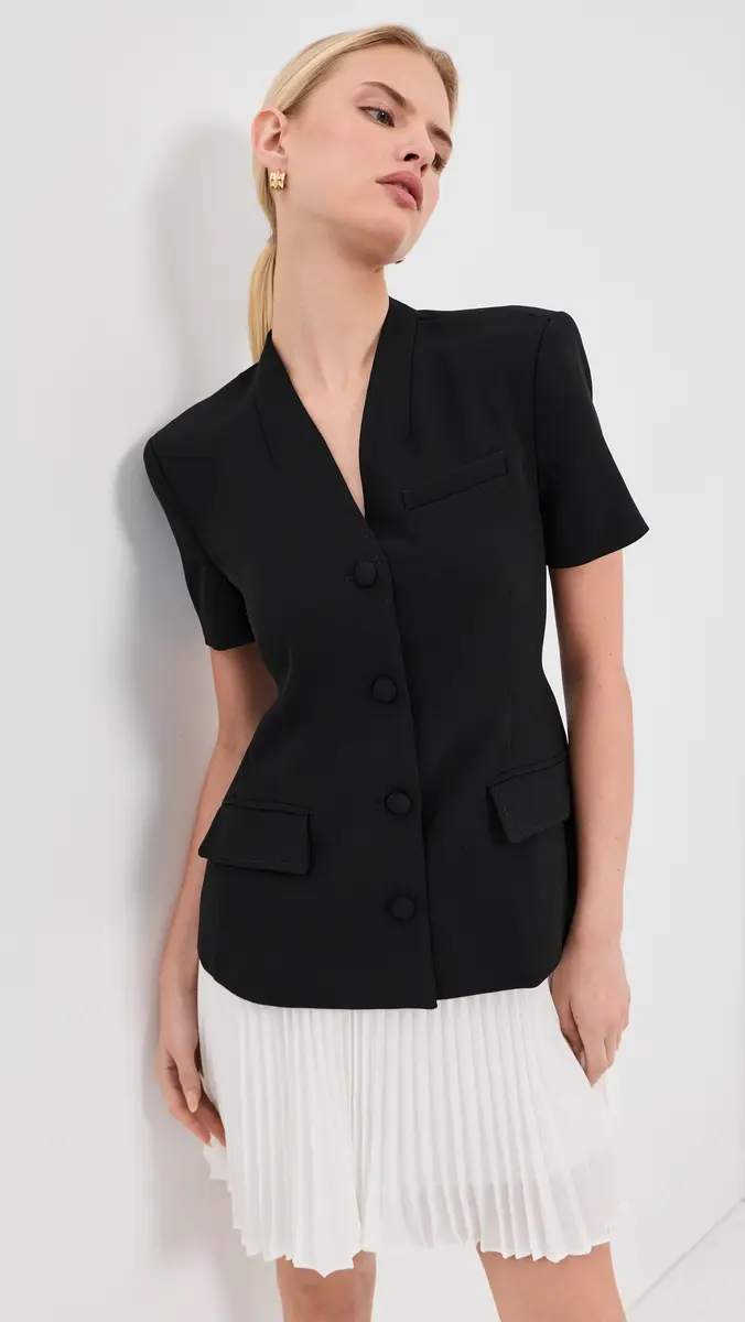 Simkhai Leah Short Sleeve Blazer Mini Dress | Thumbnail 2