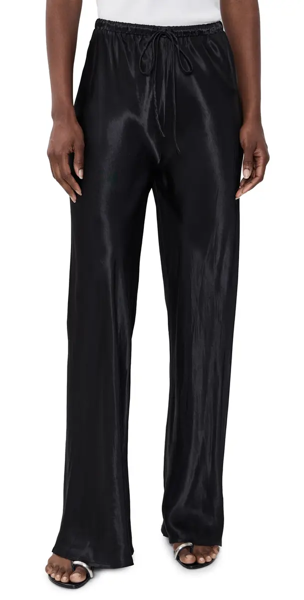 VRG GRL Rae Satin Pants Black S | Image 1 VRG GRL Rae Satin Pants Black S | Image 1
