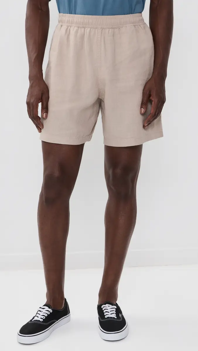 Obey Relaxed Linen Shorts 7 | Thumbnail 2 Obey Relaxed Linen Shorts 7 | Thumbnail 2