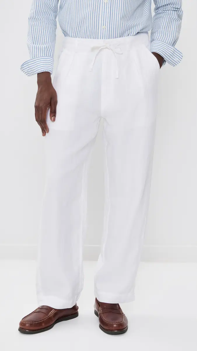 Polo Ralph Lauren Original Label Linen Pleated Relaxed Pants | Thumbnail 2