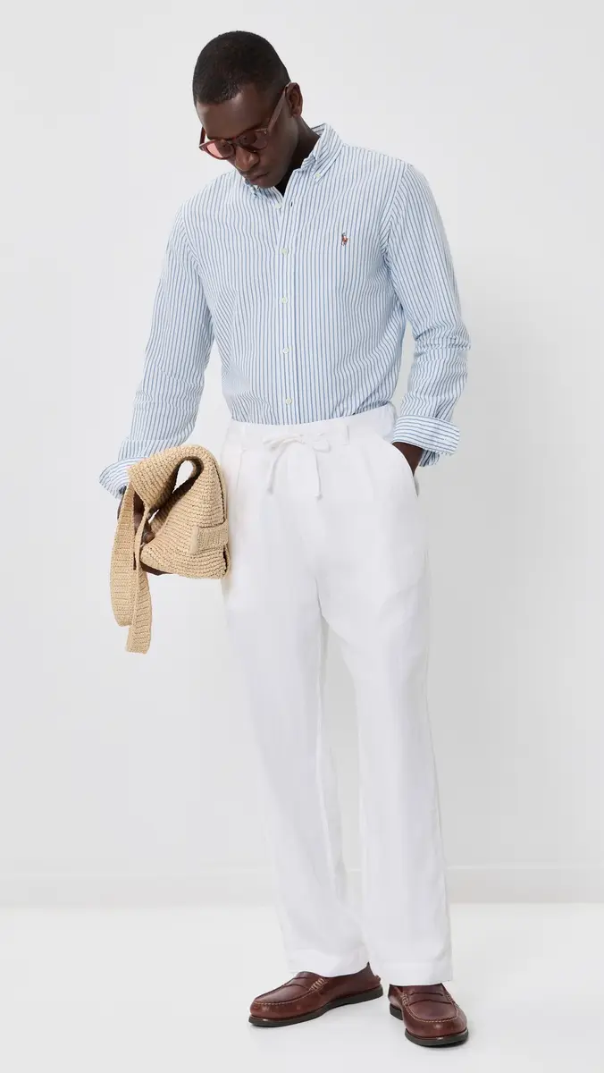 Polo Ralph Lauren Original Label Linen Pleated Relaxed Pants | Thumbnail 5