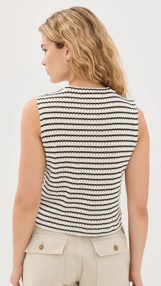 Madewell Textured-Knit Button-Front Shell Top | Thumbnail 3 Madewell Textured-Knit Button-Front Shell Top | Thumbnail 3