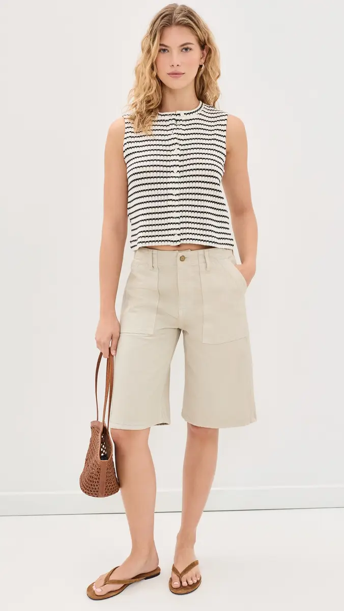 Madewell Textured-Knit Button-Front Shell Top | Thumbnail 5 Madewell Textured-Knit Button-Front Shell Top | Thumbnail 5