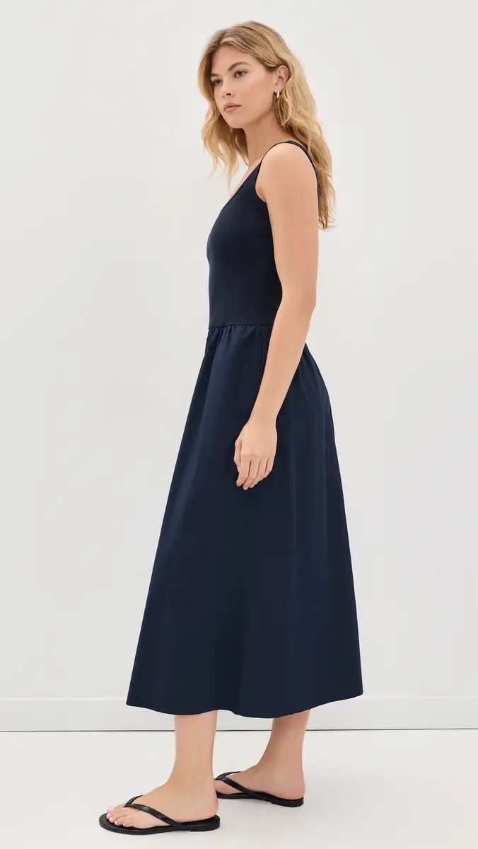 perfectwhitetee Fabiola Cotton Poplin Sleeveless Dress | Thumbnail 4 perfectwhitetee Fabiola Cotton Poplin Sleeveless Dress | Thumbnail 4