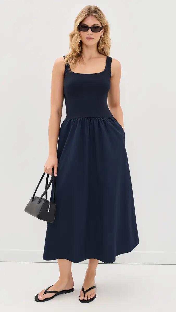 perfectwhitetee Fabiola Cotton Poplin Sleeveless Dress | Thumbnail 5 perfectwhitetee Fabiola Cotton Poplin Sleeveless Dress | Thumbnail 5