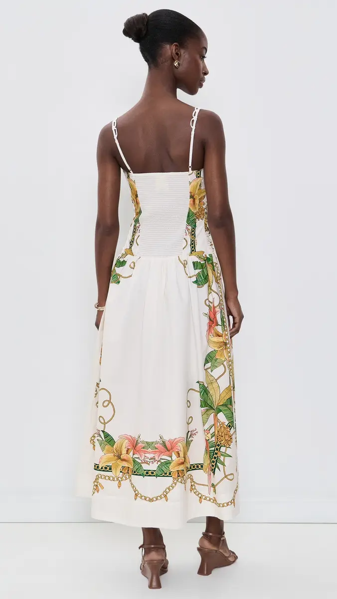 Farm Rio Tropical Royalty Midi Dress | Thumbnail 3 Farm Rio Tropical Royalty Midi Dress | Thumbnail 3
