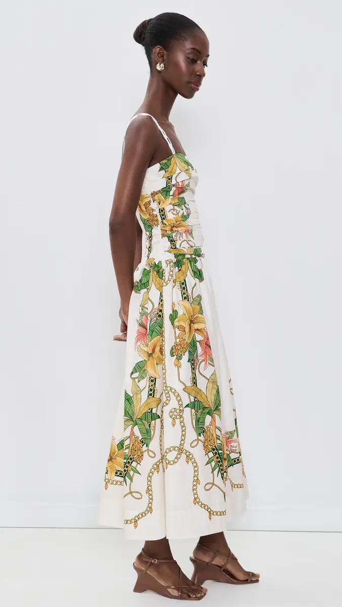 Farm Rio Tropical Royalty Midi Dress | Thumbnail 4 Farm Rio Tropical Royalty Midi Dress | Thumbnail 4