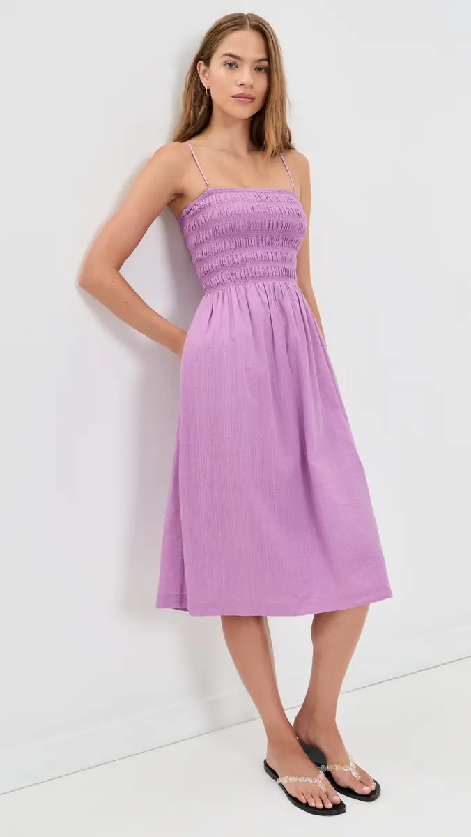 Madewell Peony Midi Dress | Thumbnail 2 Madewell Peony Midi Dress | Thumbnail 2