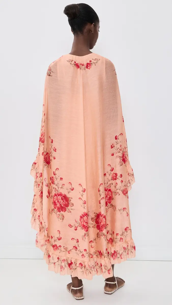 Sea Christina Print Midi Cape Dress | Thumbnail 3 Sea Christina Print Midi Cape Dress | Thumbnail 3