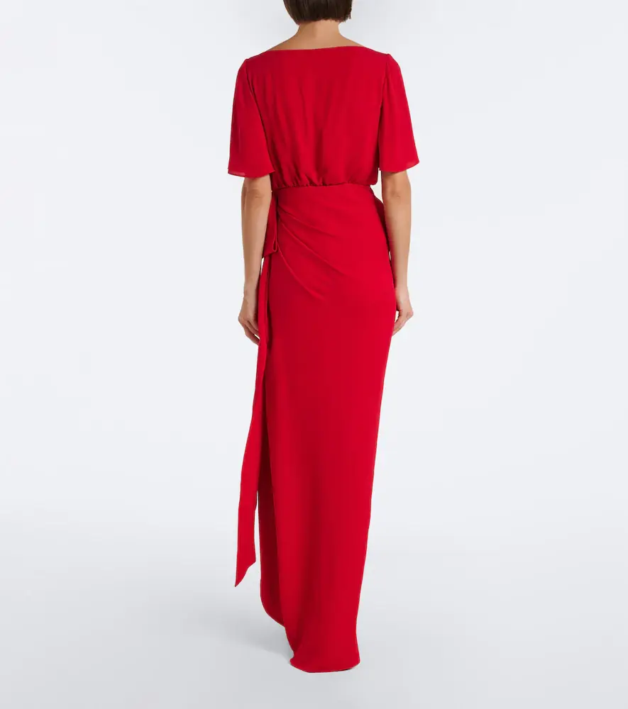 Valentino Garavani Draped silk georgette gown | Thumbnail 3