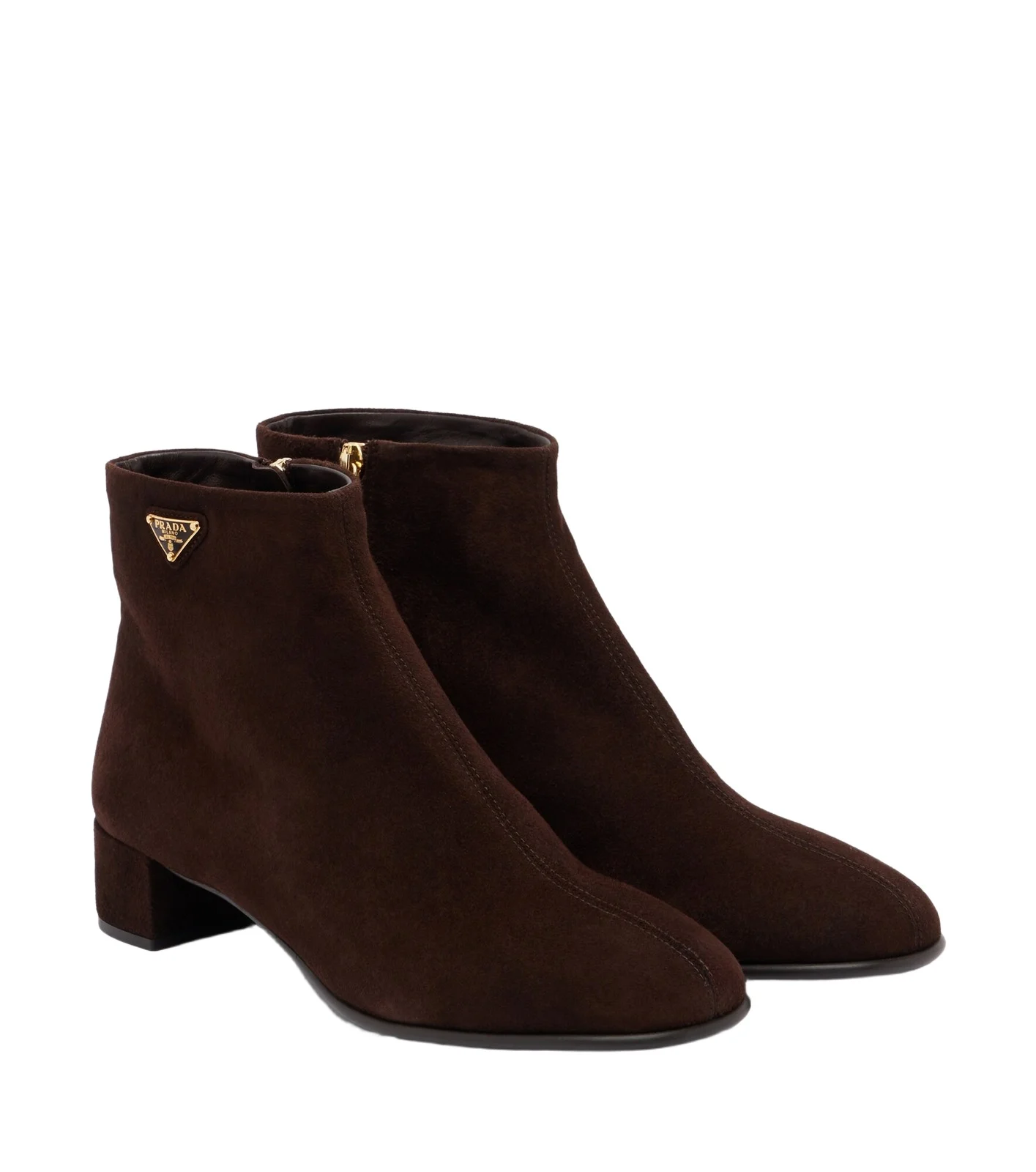 Logo suede ankle boots Logo suede ankle boots
