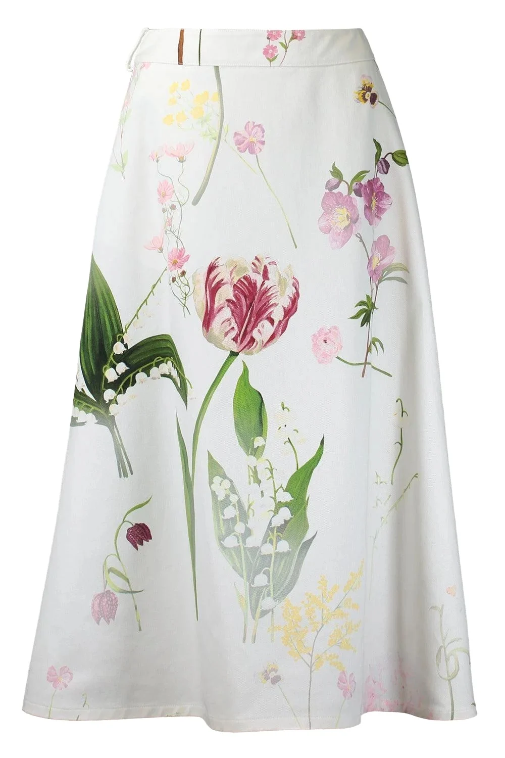 Mixed Botanical Denim Skirt Mixed Botanical Denim Skirt