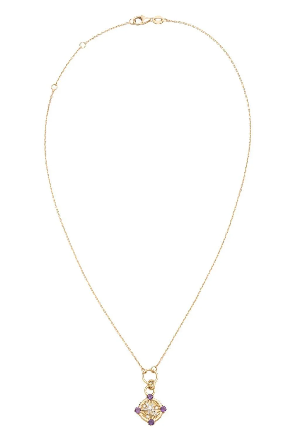 Foundrae Resilience - Amethyst Blossoms Belcher Necklace