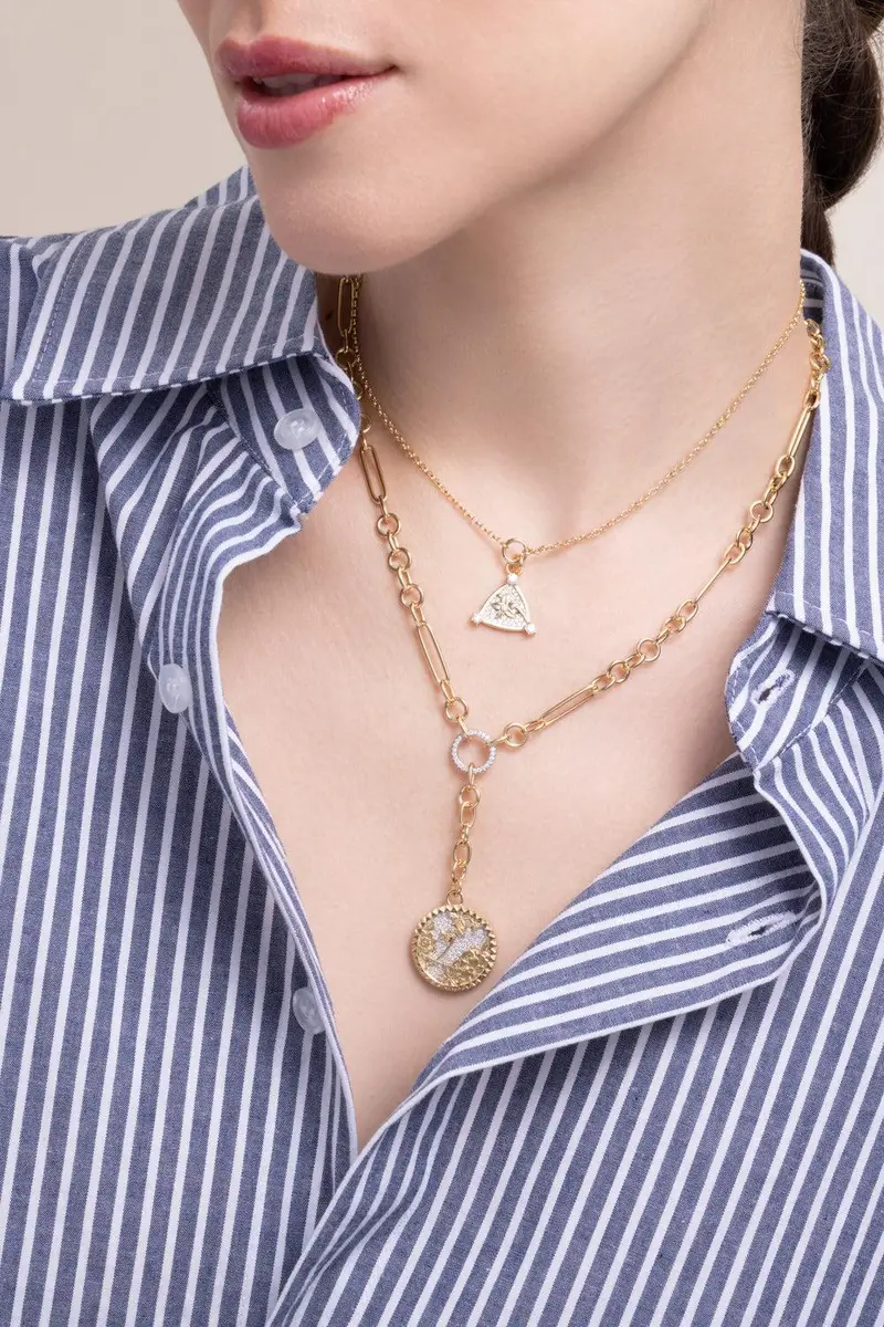 Foundrae Resilience - Diamond Pavé Blossom Belcher Necklace | Thumbnail 2 Foundrae Resilience - Diamond Pavé Blossom Belcher Necklace | Thumbnail 2