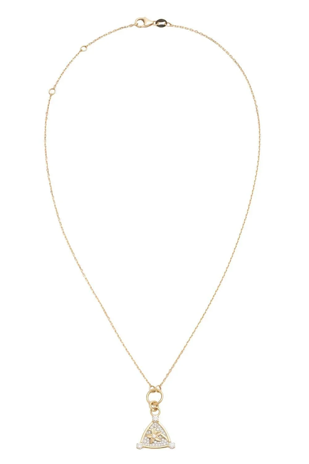 Resilience - Diamond Pavé Blossom Belcher Necklace Resilience - Diamond Pavé Blossom Belcher Necklace