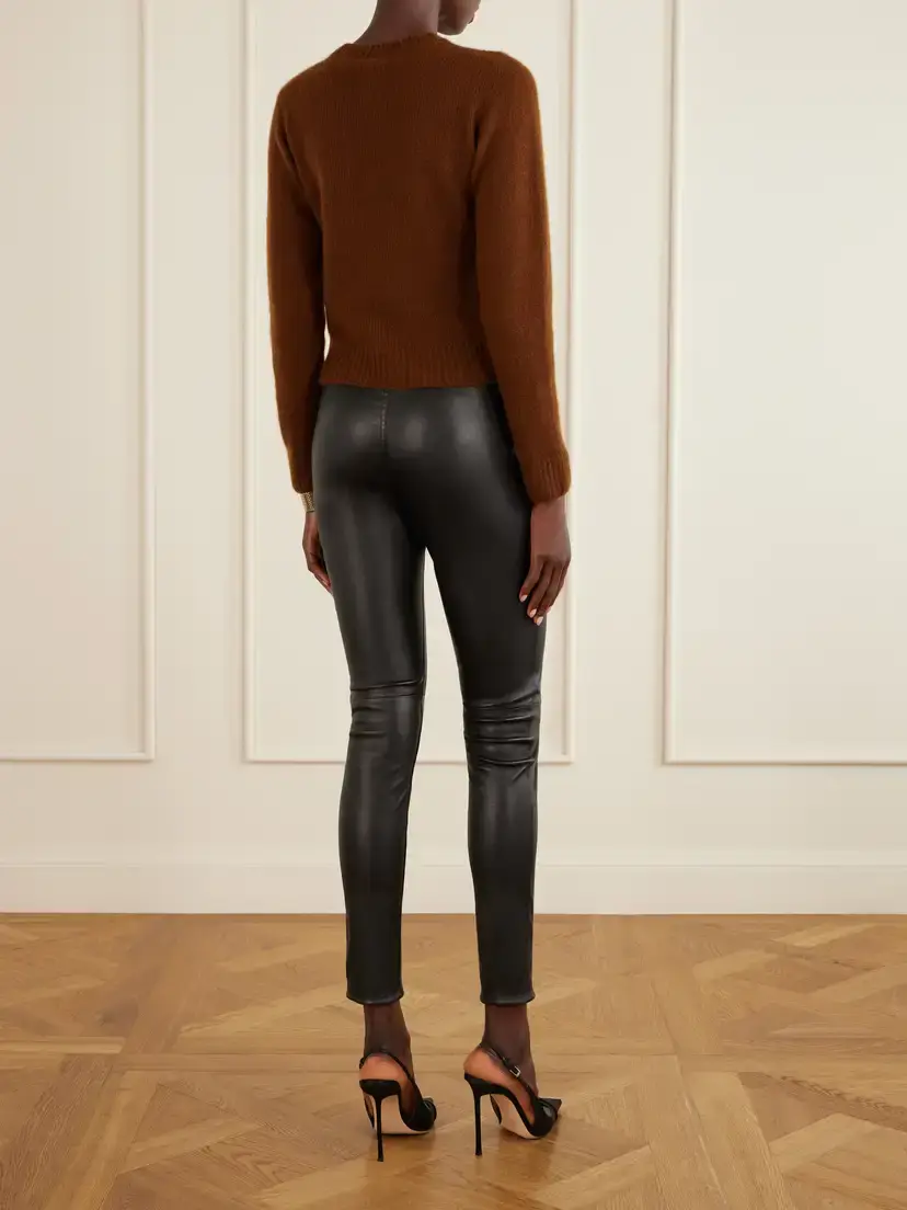 Tom Ford Cropped Cashmere And Silk-blend Sweater - Brown | Thumbnail 4 Tom Ford Cropped Cashmere And Silk-blend Sweater - Brown | Thumbnail 4