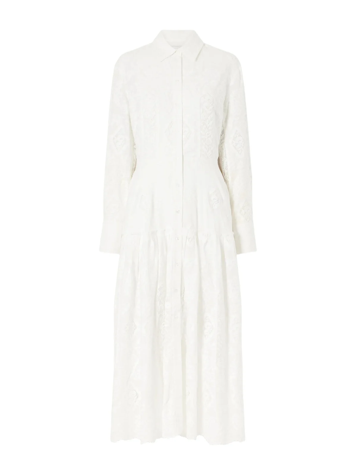 Embroidered Cotton-voile Midi Dress Embroidered Cotton-voile Midi Dress