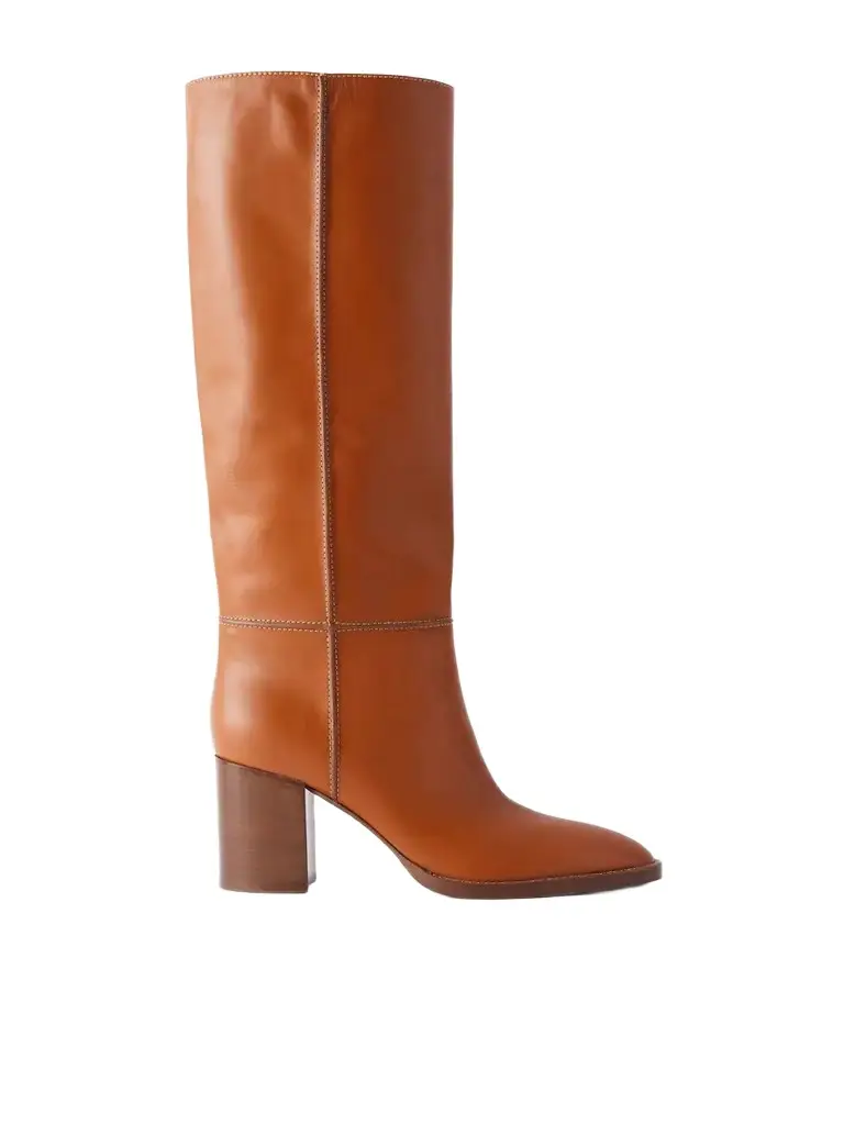 Gianvito Rossi 70 Leather Knee Boots | Image 1 Gianvito Rossi 70 Leather Knee Boots | Image 1