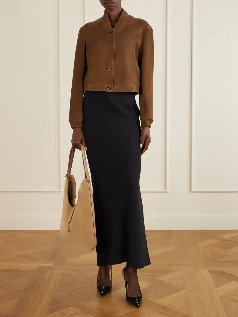 Tom Ford Kara T-embellished Medium Suede Shoulder Bag | Thumbnail 3 Tom Ford Kara T-embellished Medium Suede Shoulder Bag | Thumbnail 3