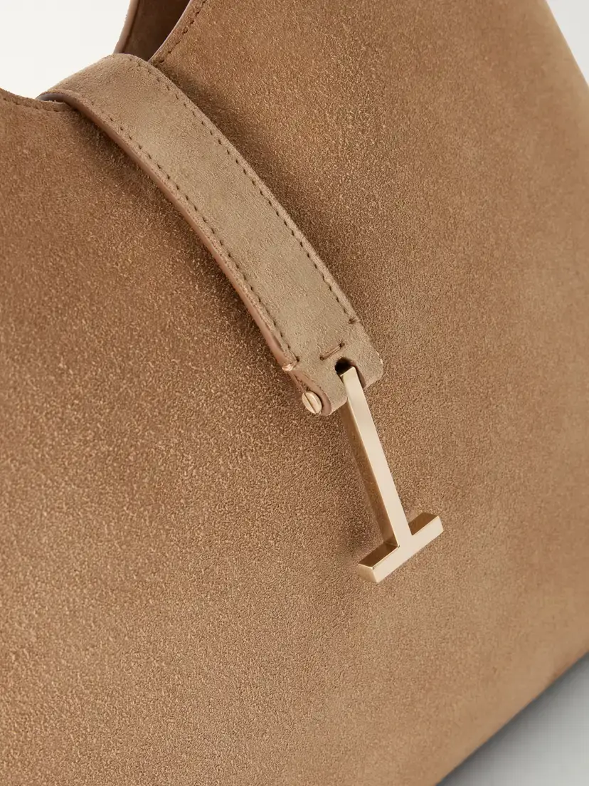 Tom Ford Kara T-embellished Medium Suede Shoulder Bag | Thumbnail 5 Tom Ford Kara T-embellished Medium Suede Shoulder Bag | Thumbnail 5