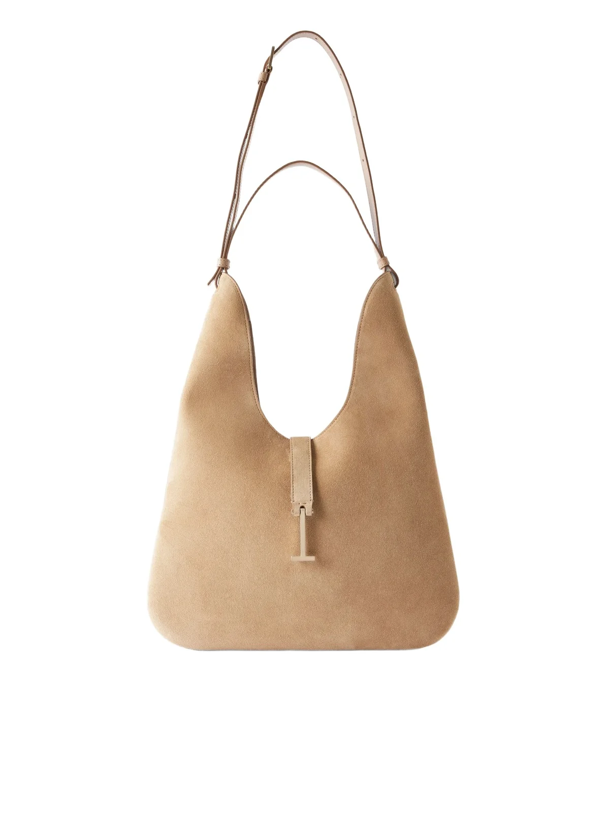 Kara T-embellished Medium Suede Shoulder Bag Kara T-embellished Medium Suede Shoulder Bag