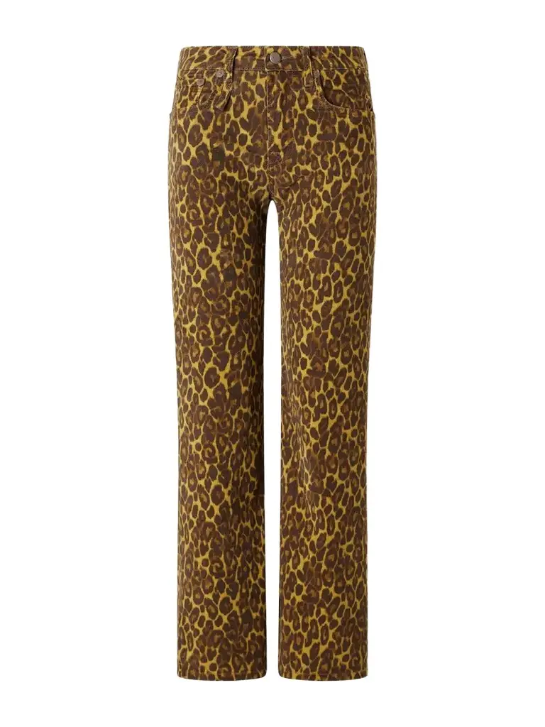 R13 Joan Cropped Animal-print Flared Jeans | Image 1 R13 Joan Cropped Animal-print Flared Jeans | Image 1