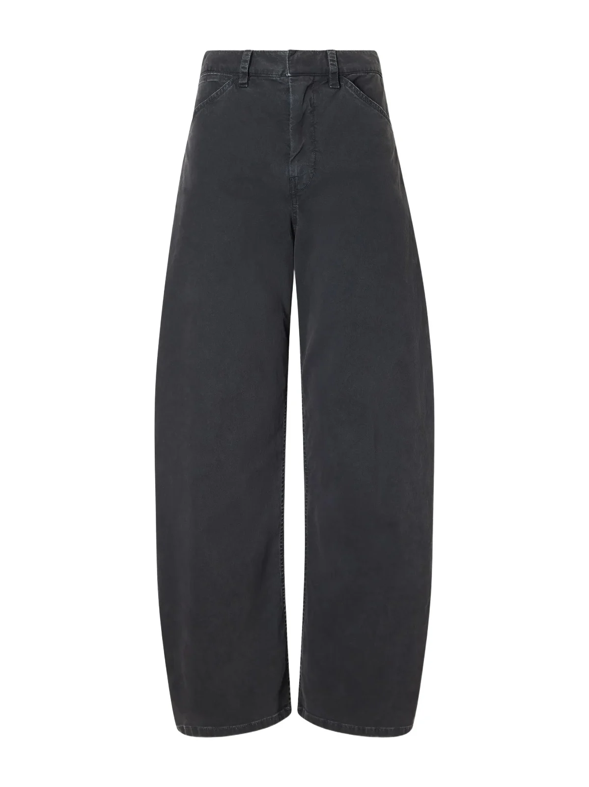Tribeca Brushed Cotton-blend Twill Barrel-leg Pants Tribeca Brushed Cotton-blend Twill Barrel-leg Pants
