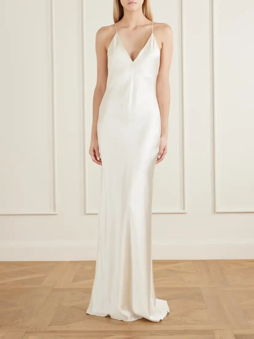 Nili Lotan Ira Silk-charmeuse Gown | Thumbnail 2 Nili Lotan Ira Silk-charmeuse Gown | Thumbnail 2