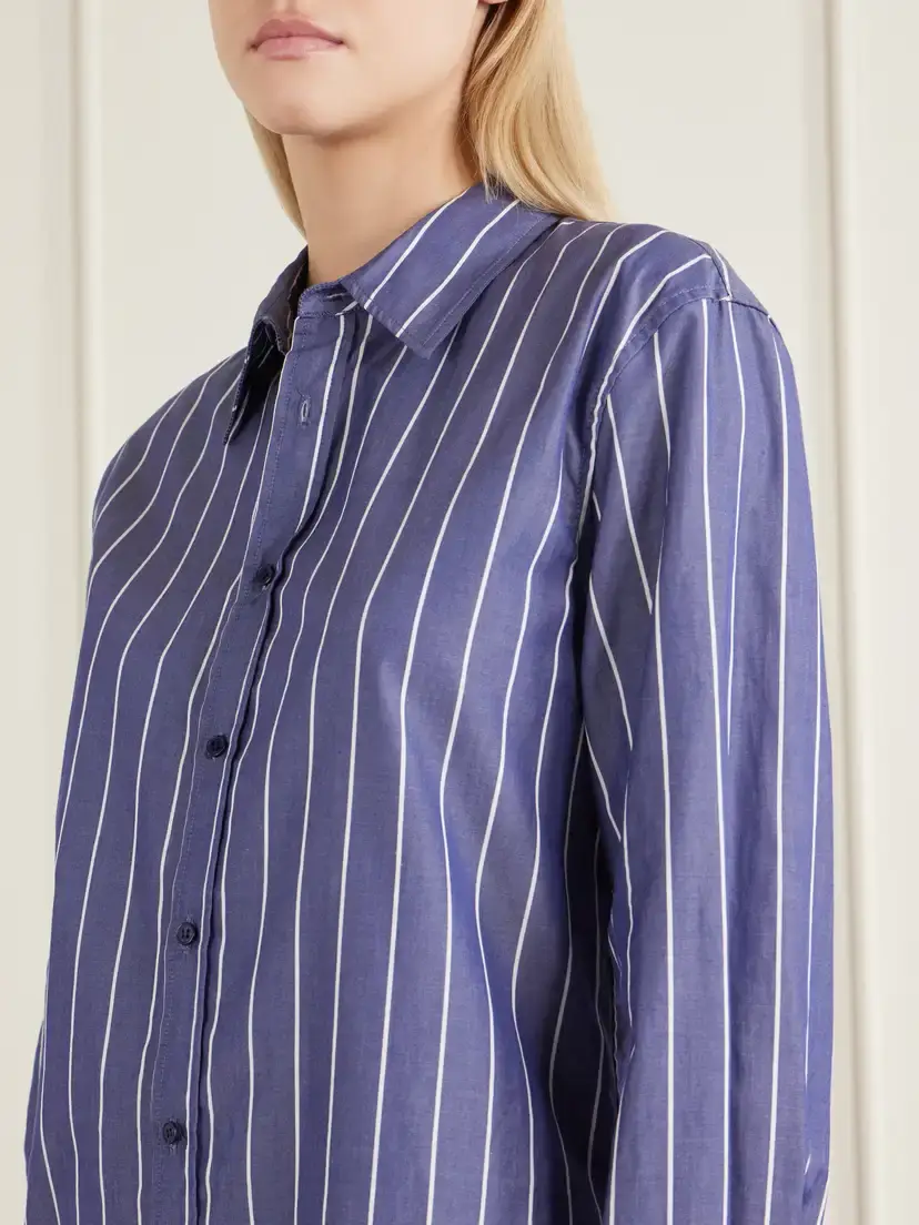Nili Lotan Raphael Striped Cotton-poplin Shirt | Thumbnail 5