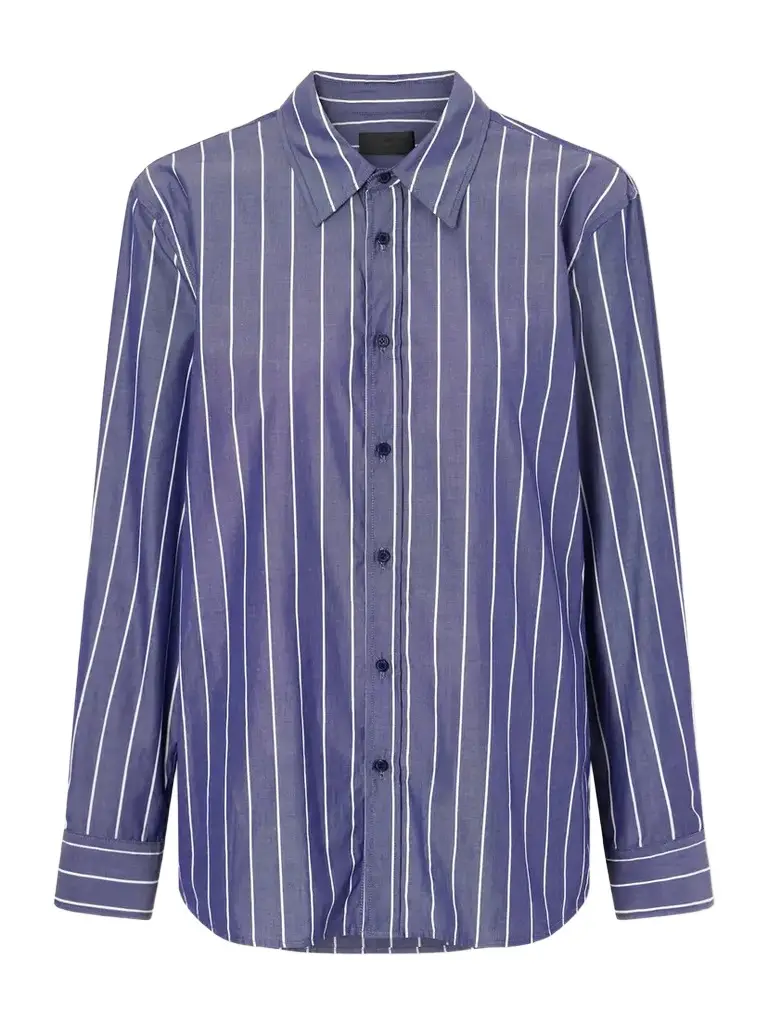 Nili Lotan Raphael Striped Cotton Shirt | Image 1 Nili Lotan Raphael Striped Cotton Shirt | Image 1