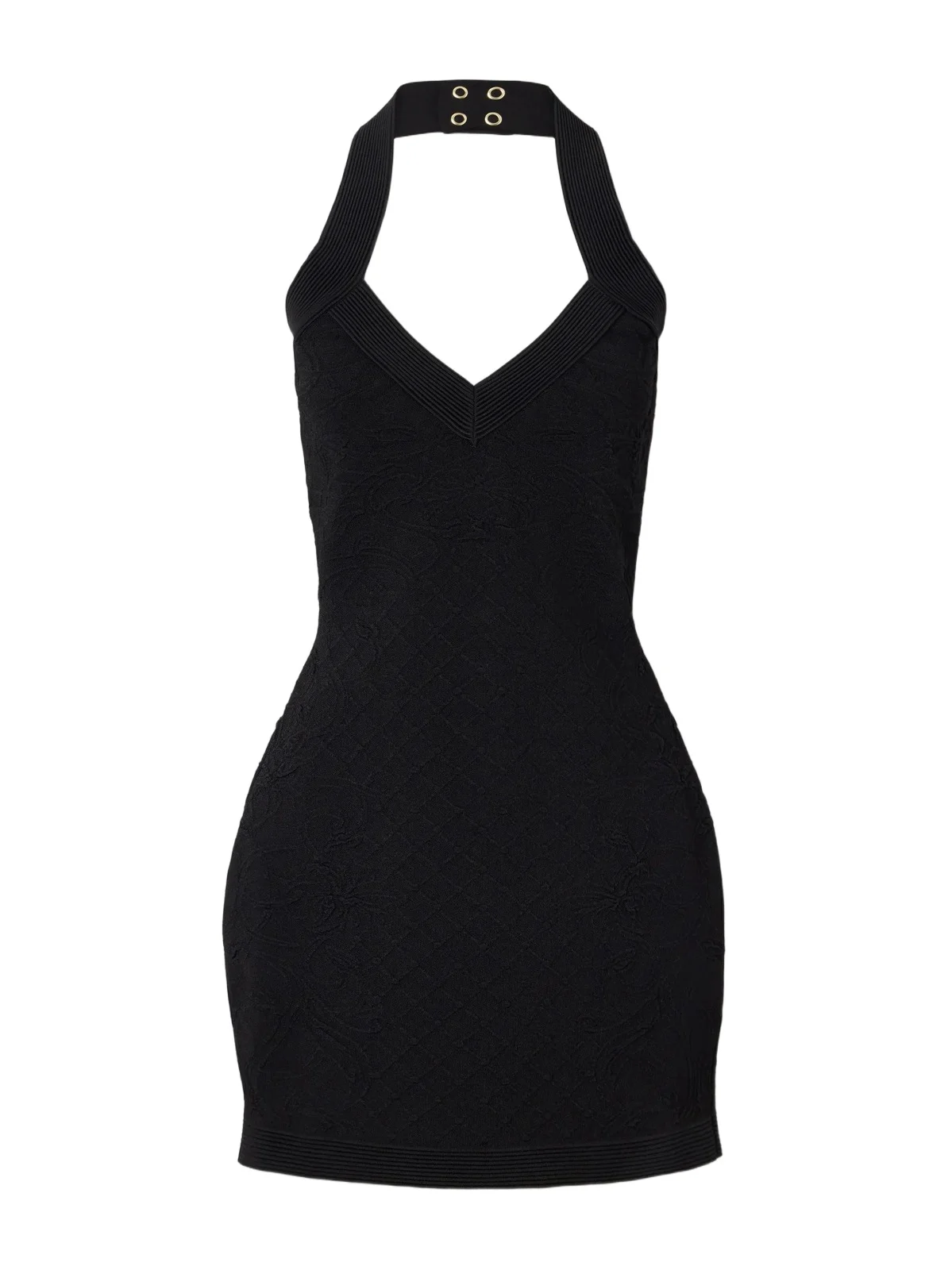 Jacquard-knit Mini Dress Jacquard-knit Mini Dress